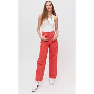 BDG High-Rise Extreme Baggy Orange Jeans, size 26